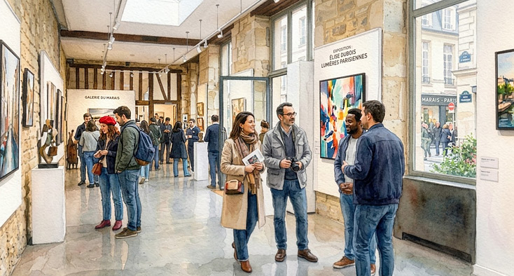 Bon plan gratuit : galeries d'art à Paris