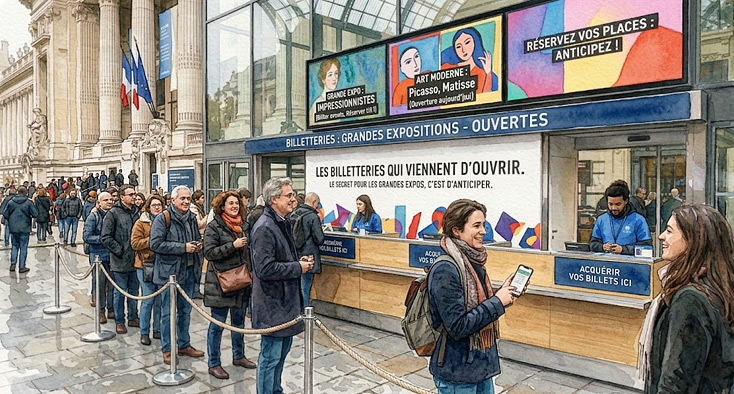 Ouverture billetterie : expo à Paris